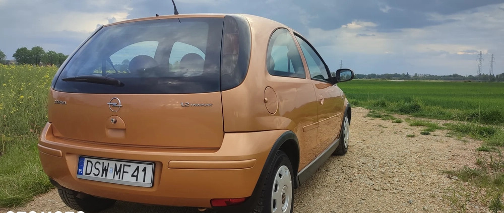 Opel Corsa cena 6400 przebieg: 207808, rok produkcji 2005 z Strzegom małe 781